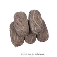 İH7910 - 288 gr. (5 Adet) % 75 yün batik İhraç Fazlası İp