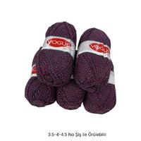 İH7937 - 600 gr. (5 Adet) Yumuşak Doku kırçıllı nako vogue İhraç Fazlası İp