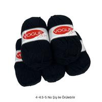 İH7943 - 500 gr. (Adet) Yumuşak Doku nako vogue siyah İhraç Fazlası İp