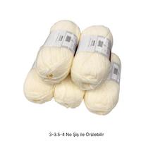 İH7997 - 540 gr. (5 Adet) Krem rengi İhraç Fazlası İp