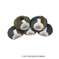 İH8057 - 526 gr. (5 Adet) Nako outlet moher batik İhraç Fazlası İp