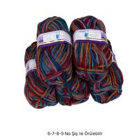 İH8084 - 600 gr. (5 Adet) Batik spagetti kalınlık İhraç Fazlası İp