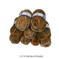 İH8086 - 800 gr. (9 Adet) Batik spagetti kalınlık İhraç Fazlası İp