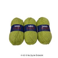 İH8123 - 310 gr. (3 Adet) Simli Nako outlet İhraç Fazlası İp