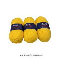 İH8144 - 316 gr. (3 Adet) Nako outlet sarı İhraç Fazlası İp