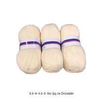 İH8222 - 760 gr. (3 Adet) Büyük çile krem İhraç Fazlası İp