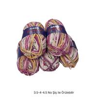 İH8238 - 530 gr. (5 Adet) Nako outlet antipilling batik  İhraç Fazlası İp