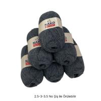 İH8290 - 312 gr. (6 Adet) % 75 yün nako outlet füme İhraç Fazlası İp
