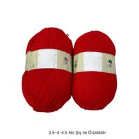 İH8297 - 600 gr. (2 Adet) Büyük çile kırmızı  İhraç Fazlası İp