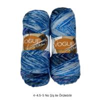 İH8346 - 460 gr. (2 Adet) Nako vogue batik uzun sarım İhraç Fazlası İp
