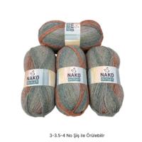 İH8363 - 416 gr. (4 Adet) Nako outlet Yumuşak Doku batik İhraç Fazlası İp