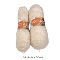İH8368 - 230 gr. (2 Adet) Paris kalın krem nako vogue İhraç Fazlası İp