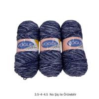 İH8385 - 440 gr. (3 Adet) Nako vogue uzun  sarım İhraç Fazlası İp