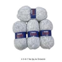 İH8516 - 370 gr. (4 Adet) Kid moher Nako outlet  İhraç Fazlası İp