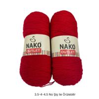 İH8595 - 400 gr. (2 Adet) Nako outlet Uzun sarım İhraç Fazlası İp