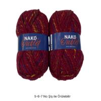 İH8632 - 282 gr. (2 Adet) Spagetti moher nako outlet İhraç Fazlası İp