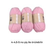 İH8671 - 320 gr. (3 Adet) Yumuşak Dokulu Pembe İhraç Fazlası İp