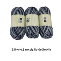 İH8672 - 350 gr. (3 Adet) Antipilling Batik İhraç Fazlası İp