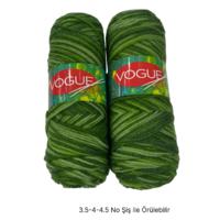 İH8680 - 264 gr. (2 Adet) Nako vogue uzun sarım batik İhraç Fazlası İp