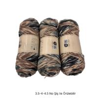 İH8685 - 434 gr. (3 Adet) Nako ihraç  uzun sarım batik İhraç Fazlası İp