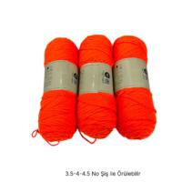 İH8697 - 440 gr. (3 Adet) Nako ihraç  uzun sarım  İhraç Fazlası İp