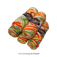 İH8764 - 488 gr. (5 Adet) % 75 yün ince nako vogue İhraç Fazlası İp