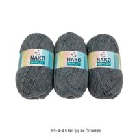 İH8885 - 322 gr. (3 Adet) % 75 yün nako outlet  İhraç Fazlası İp