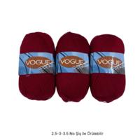 İH8912 - 644 gr. (3 Adet) Büyük çile nako vogue  İhraç Fazlası İp