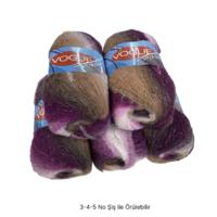 İH8934 - 570 gr. (5 Adet) Nako vogue ince moher batik İhraç Fazlası İp