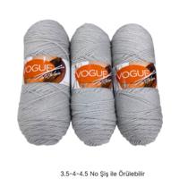 İH9038 - 590 gr. (3 Adet) Nako vogue Uzun sarım İhraç Fazlası İp