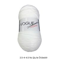 İH9053 -920 gr. (1 Adet) Büyük çile Nako vogue beyaz İhraç Fazlası İp