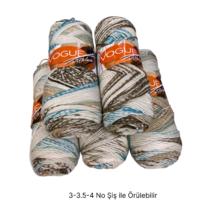 İH9054 - 620 gr. (5 Adet) Antipilling batik nako vogue  İhraç Fazlası İp