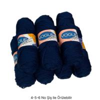 İH9058 - 890 gr. (7 Adet) Yumuşak Doku kalın nako vogue  İhraç Fazlası İp