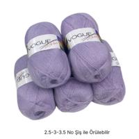 İH9171 - 520 gr. (5 Adet) İnce tiftik nako vogue İhraç Fazlası İp