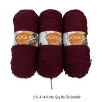 İH9195 - 436 gr. (3 Adet) Nako vogue uzun sarım İhraç Fazlası İp