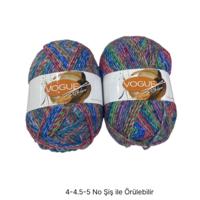 İH9332 - 840 gr. (2 Adet) Nako vogue Yumuşak Doku batik  İhraç Fazlası İp