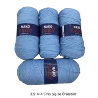 İH9345 - 510 gr. (4 Adet) Nako vogue uzun sarım İhraç Fazlası İp