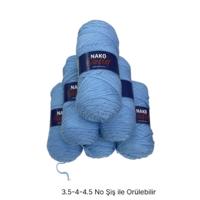 İH9346 - 1090 gr. (6 Adet) Nako vogue uzun sarım  İhraç Fazlası İp