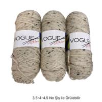 İH9349 - 444 gr. (3 Adet) Nako vogue uzun sarım  İhraç Fazlası İp