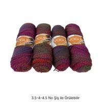 İH9485 - 450 gr. (4 Adet) Nako vogue Uzunsarım batik İhraç Fazlası İp