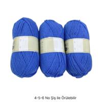 İH9488 - 310 gr. (3 Adet) Mavi nako İhraç Fazlası İp