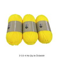 İH9534 - 316 gr. (3 Adet) Nako ihraç neon sarı  İhraç Fazlası İp