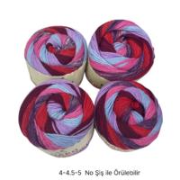 İH9538 - 870 gr. (4 Adet) Nako outlet Kek ip  İhraç Fazlası İp