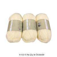 İH9541 - 320 gr. (3 Adet)  Nako ihraç krem  İhraç Fazlası İp
