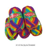 İH9548 - 450 gr. (5 Adet) Nako vogue batik  İhraç Fazlası İp