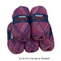 İH9566 - 520 gr. (5 Adet) Nako outlet moher  İhraç Fazlası İp