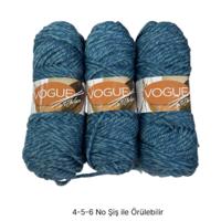 İH9577 - 430 gr. (3 Adet) Uzun sarım nako vogue  İhraç Fazlası İp