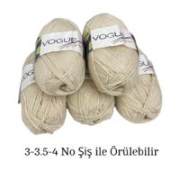 İH9598 - 470 gr. (5 Adet) Antipilling (Tüylenmez) Nako Vogue İhraç Fazlası İp