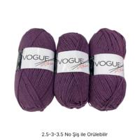 İH9621 - 294 gr. (3 Adet) % 25 yün nako vogue  İhraç Fazlası İp