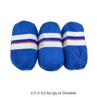 İH9639 - 400 gr. (3 Adet) Koyu mavi İhraç Fazlası İp